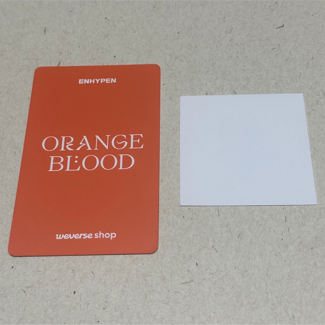 ENHYPEN(エンハイプン)のENHYPEN ORANGE BLOOD global 特典 シール ソンフン エンタメ/ホビーのCD(K-POP/アジア)の商品写真