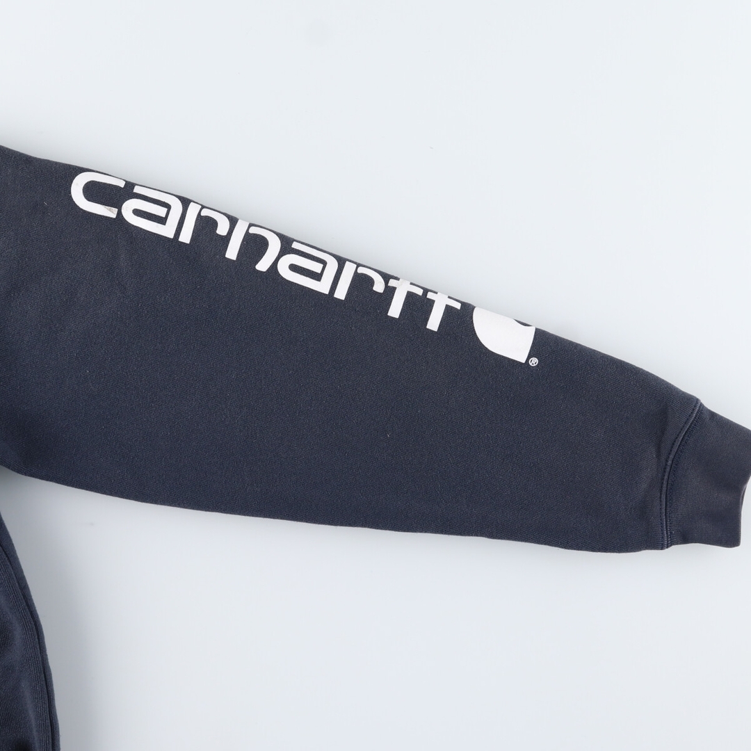 carhartt(カーハート)の古着 カーハート Carhartt Loose Fit 袖プリント スウェットプルオーバーパーカー メンズM /eaa394583 メンズのトップス(スウェット)の商品写真