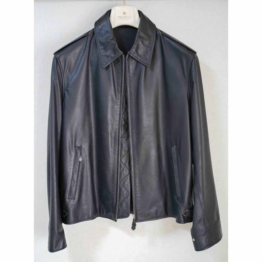 HERMES(エルメス) レザー シングルライダースジャケット HERMES(エルメス) レザー シングルライダースジャケット