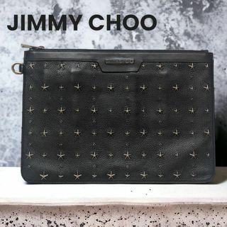 ジミーチュウ(JIMMY CHOO)の【美品】 ジミーチュウ　スタースタッズ　クラッチ セカンドバッグ(セカンドバッグ/クラッチバッグ)