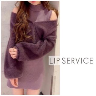 リップサービス(LIP SERVICE)のリップサービス　フェザードッキングレイヤードワンピース(ミニワンピース)