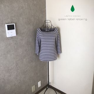 ユナイテッドアローズグリーンレーベルリラクシング(UNITED ARROWS green label relaxing)のグリーンレーベルリラクシング♡1度着用　ボーダーニット(ニット/セーター)