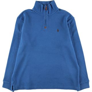 ラルフローレン(Ralph Lauren)の古着 ラルフローレン Ralph Lauren POLO by Ralph Lauren コットンニットハーフジップセーター メンズL /eaa394560(ニット/セーター)