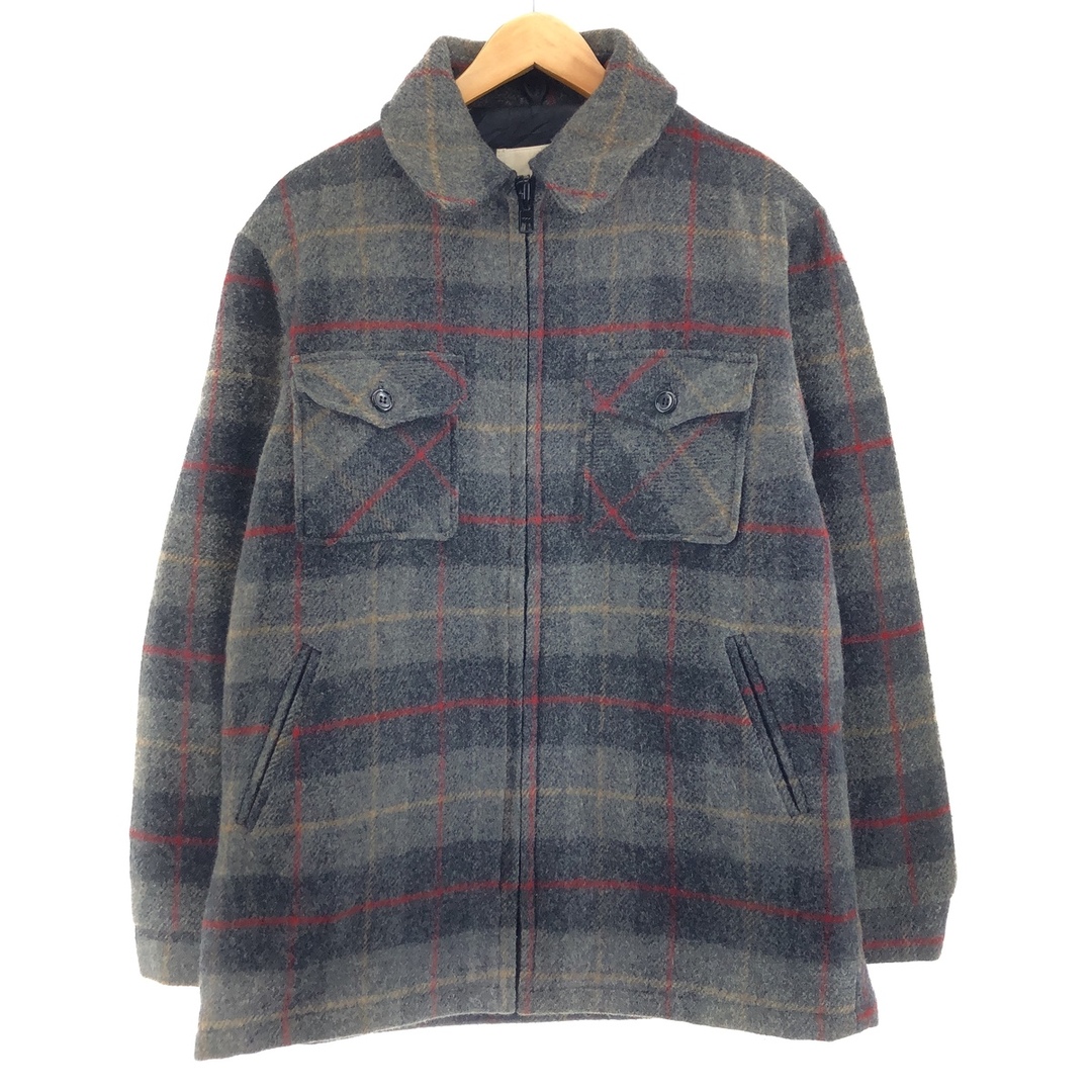 46cm袖丈70年代 ウールリッチ WOOLRICH チェック柄 ウールジャケット USA製 メンズM ヴィンテージ /eaa396778