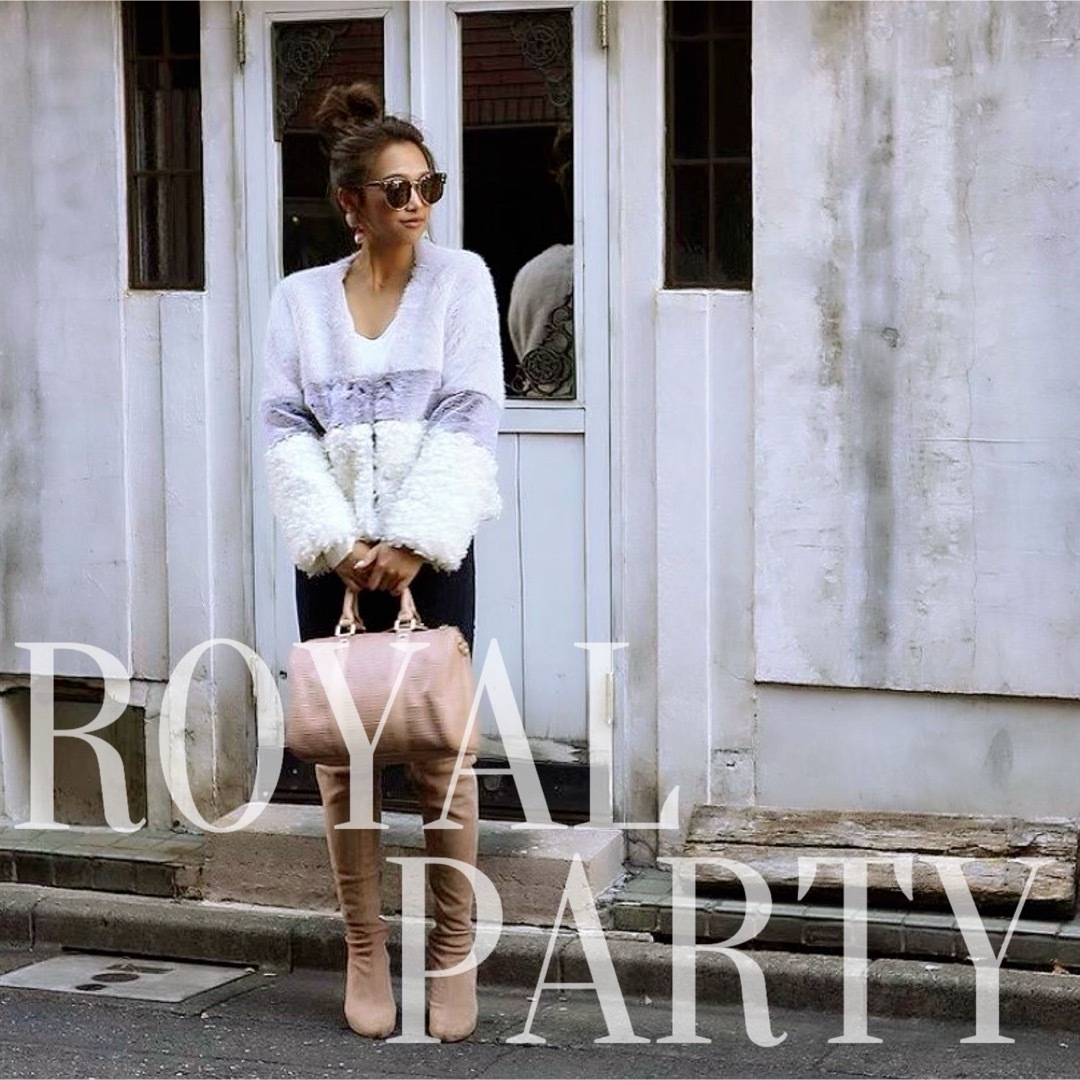 ROYAL PARTY(ロイヤルパーティー)のROYALPARTY♡MIXファー リップサービス リゼクシー スナイデル ザラ レディースのジャケット/アウター(ノーカラージャケット)の商品写真