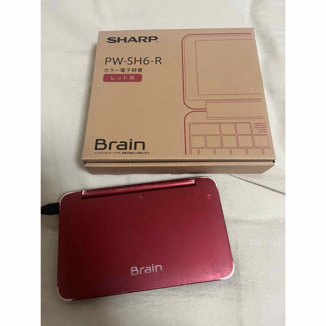 SHARP(シャープ)のSHARP 電子辞書 Brain PW-SB7-R スマホ/家電/カメラの生活家電(その他)の商品写真