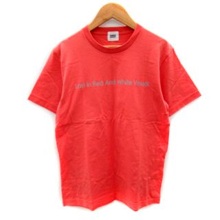 タケオキクチ(TAKEO KIKUCHI)のタケオキクチ Tシャツ カットソー 半袖 プリント 2 サーモンピンク(Tシャツ/カットソー(半袖/袖なし))