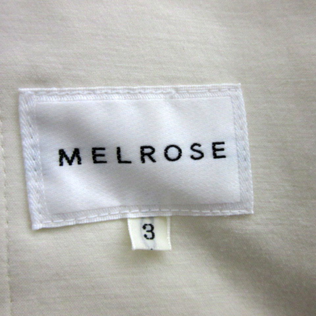 MELROSE(メルローズ)のメルローズ テーラードジャケット ミドル丈 シングルボタン 9 オフホワイト レディースのジャケット/アウター(その他)の商品写真