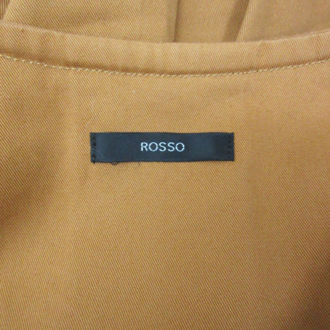 ROSSO(ロッソ)のロッソ アーバンリサーチ ノーカラーコート ミドル丈 ダブルボタン F 茶 レディースのジャケット/アウター(その他)の商品写真