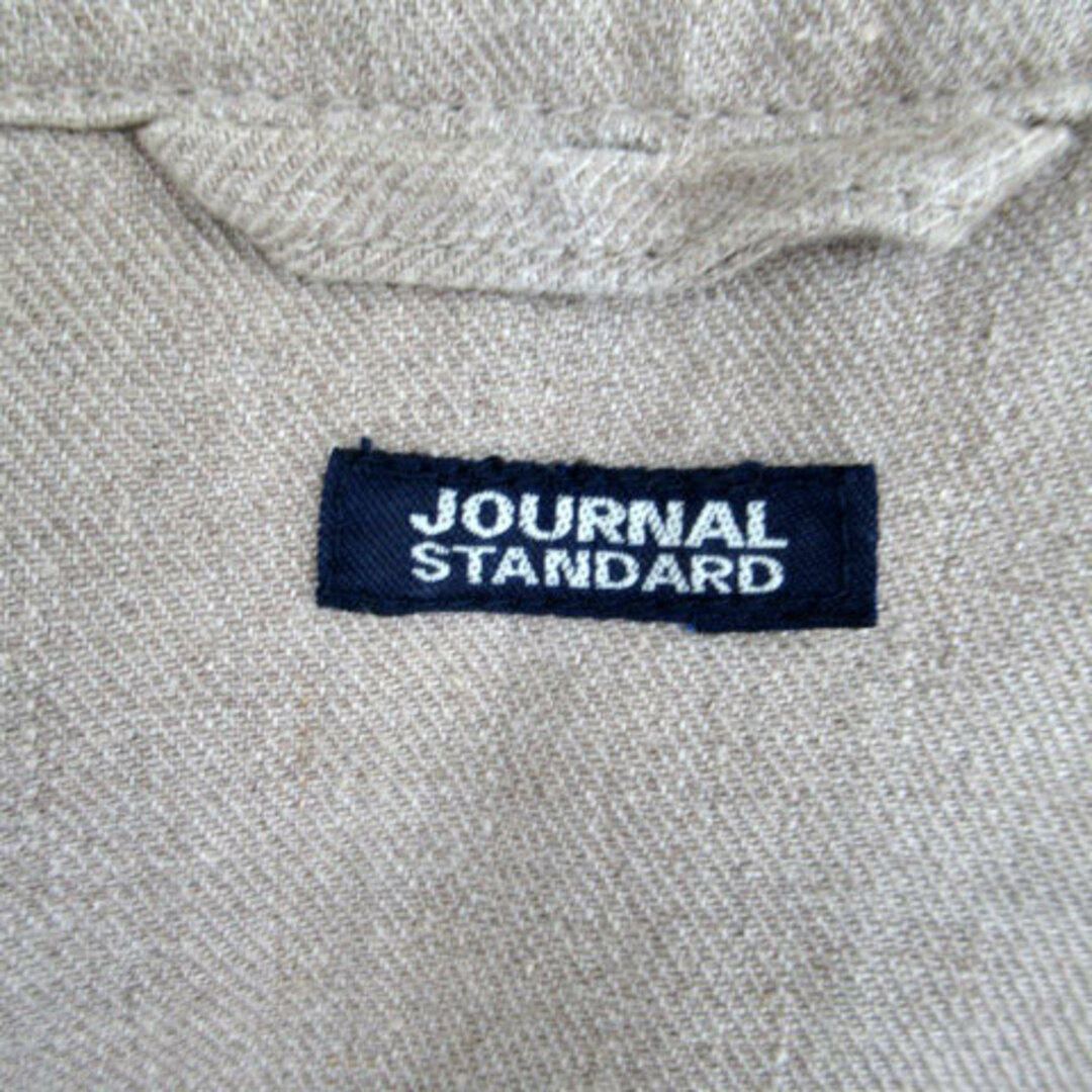 JOURNAL STANDARD(ジャーナルスタンダード)のジャーナルスタンダード ステンカラージャケット ミドル丈 リネン ベージュ レディースのジャケット/アウター(ブルゾン)の商品写真