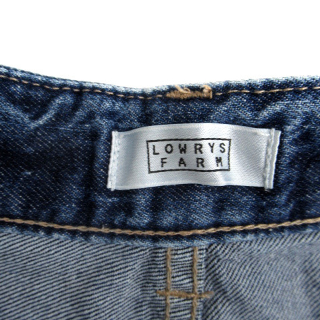 LOWRYS FARM(ローリーズファーム)のローリーズファーム デニムパンツ ジーンズ ストレート カットオフ S ブルー レディースのパンツ(デニム/ジーンズ)の商品写真