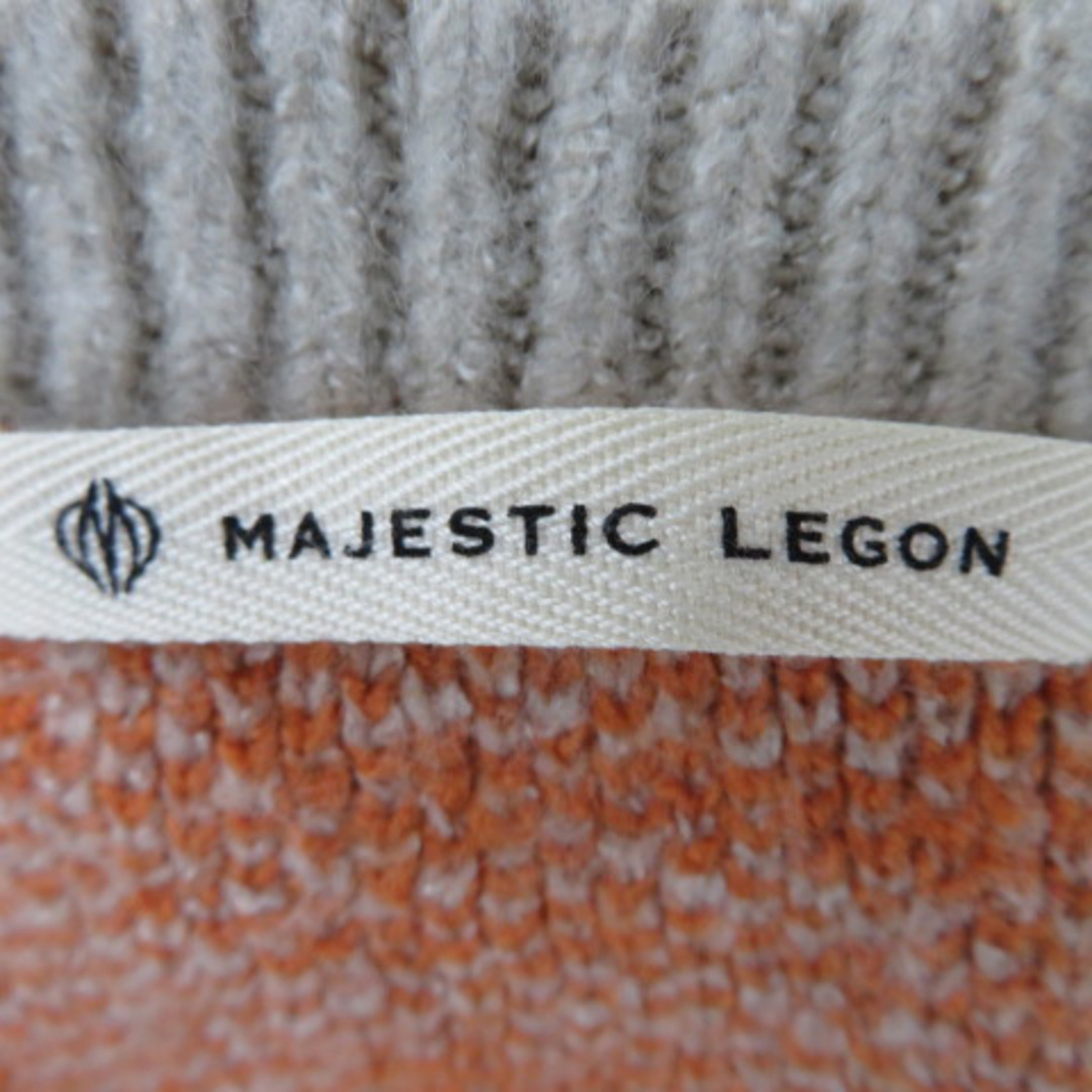 MAJESTIC LEGON(マジェスティックレゴン)のマジェスティックレゴン ニット セーター 長袖 ラウンドネック チェック柄 レディースのトップス(ニット/セーター)の商品写真