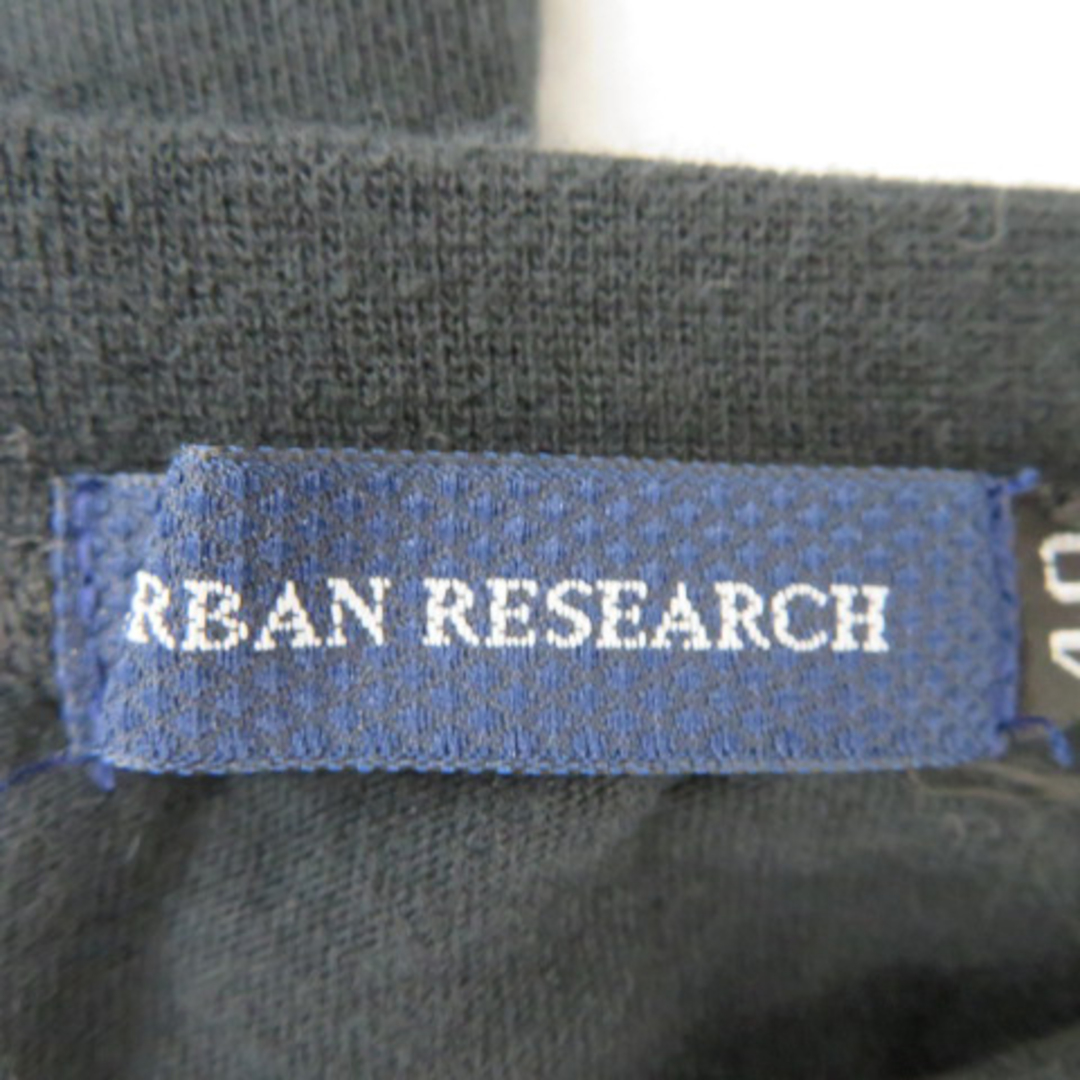 URBAN RESEARCH(アーバンリサーチ)のアーバンリサーチ Tシャツ カットソー 長袖 ラウンドネック 無地 40 黒 メンズのトップス(Tシャツ/カットソー(七分/長袖))の商品写真