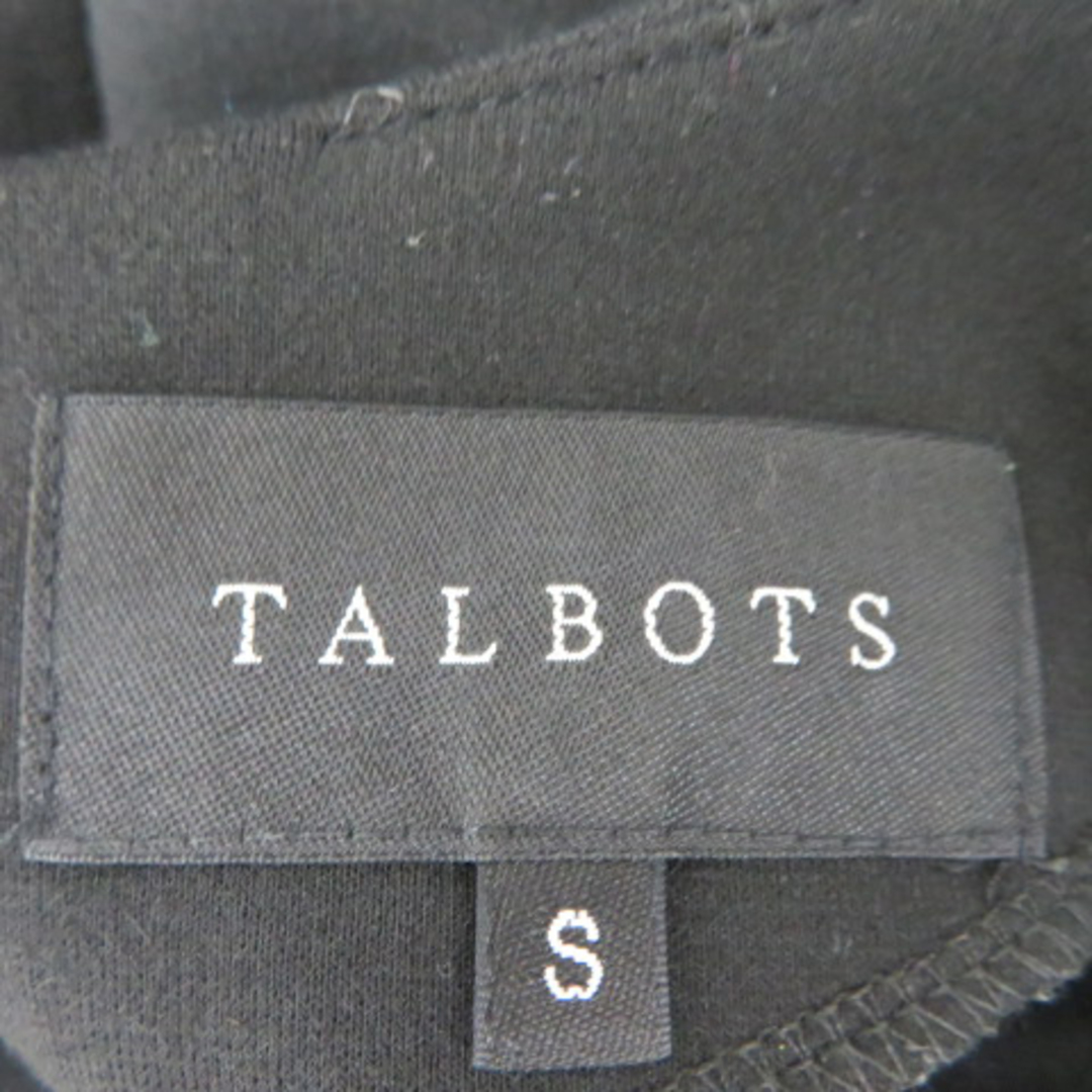 TALBOTS(タルボット)のタルボット ワンピース ミニ丈 七分袖 Uネック 切替 無地 S 黒 ブラック レディースのワンピース(ミニワンピース)の商品写真