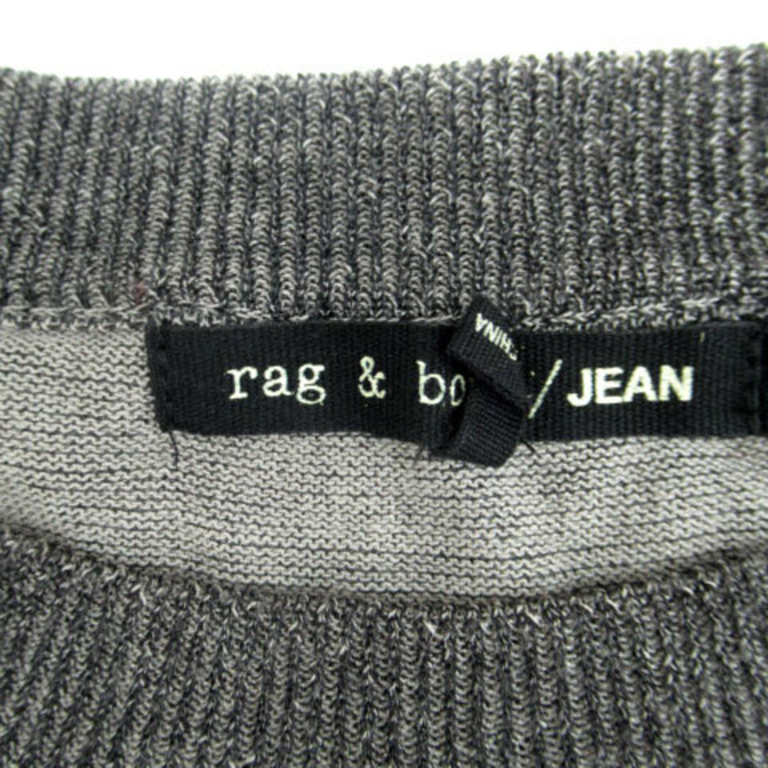 ラグ&ボーン RAG&BONE カットソー 長袖 ラウンドネックスリット S 黒 レディースのトップス(カットソー(長袖/七分))の商品写真