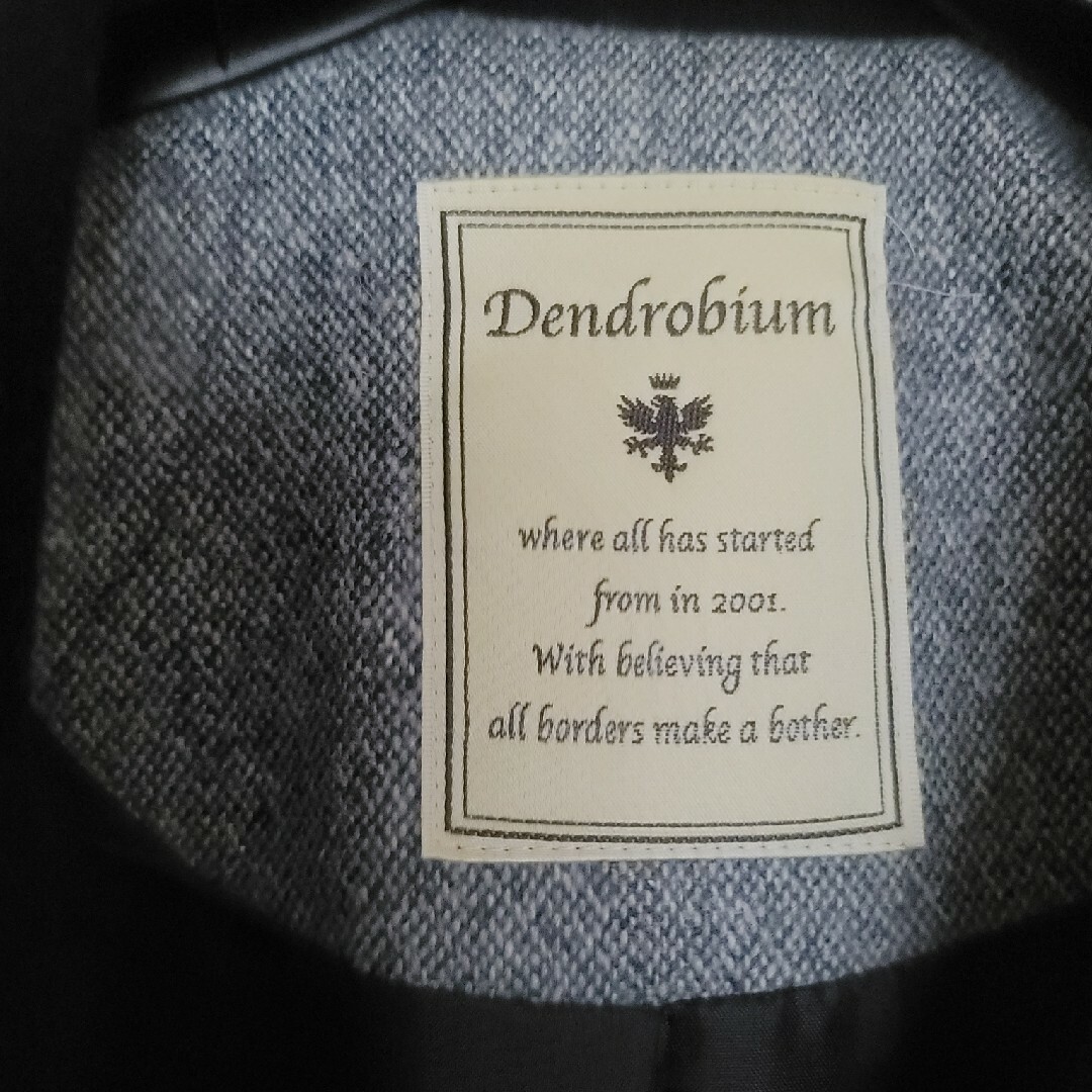 DENDROBIUM(デンドロビウム)のdendrobium ショートコート ネイビー 36 レディースのジャケット/アウター(チェスターコート)の商品写真