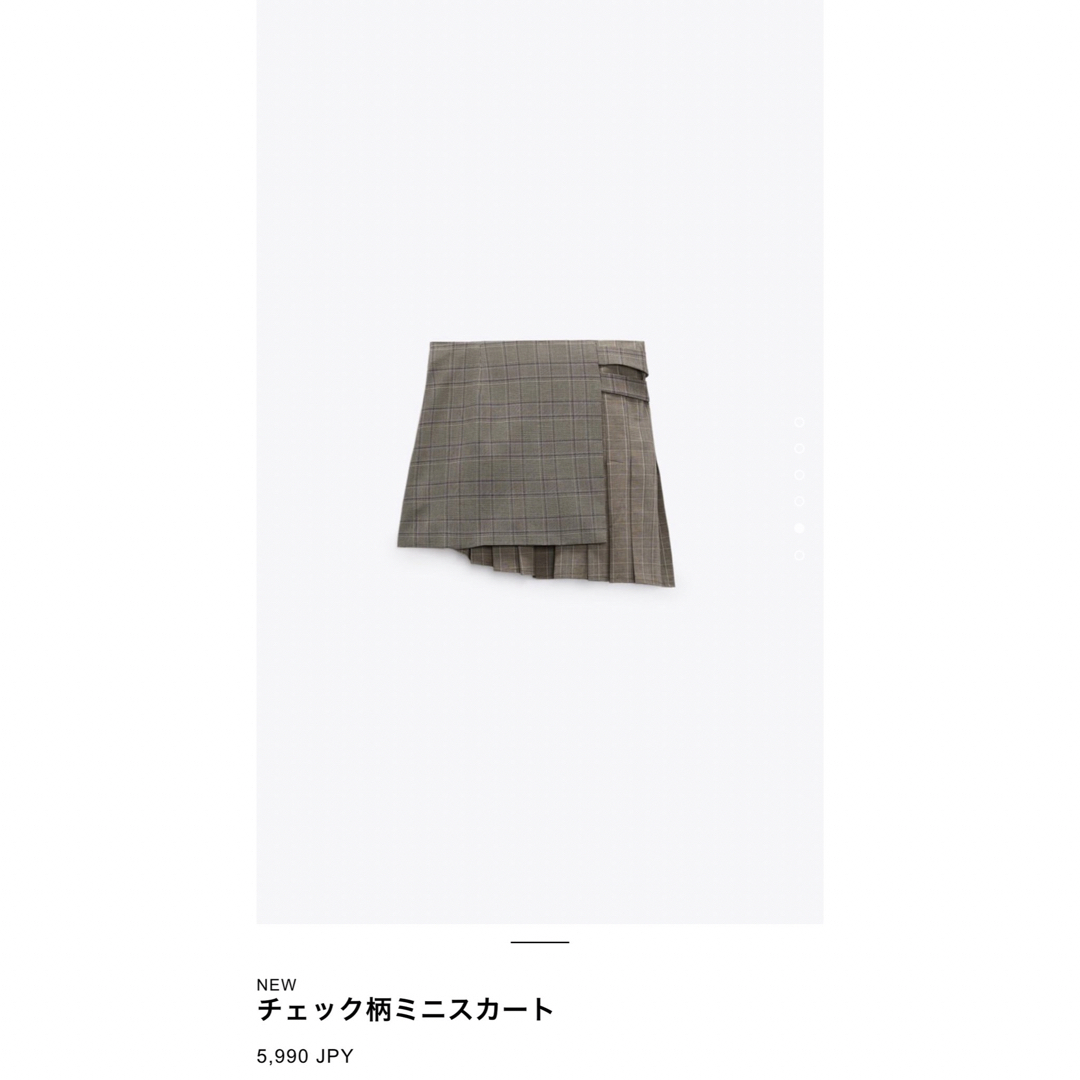 ZARA(ザラ)のZARA チェック柄ミニスカート レディースのスカート(ミニスカート)の商品写真