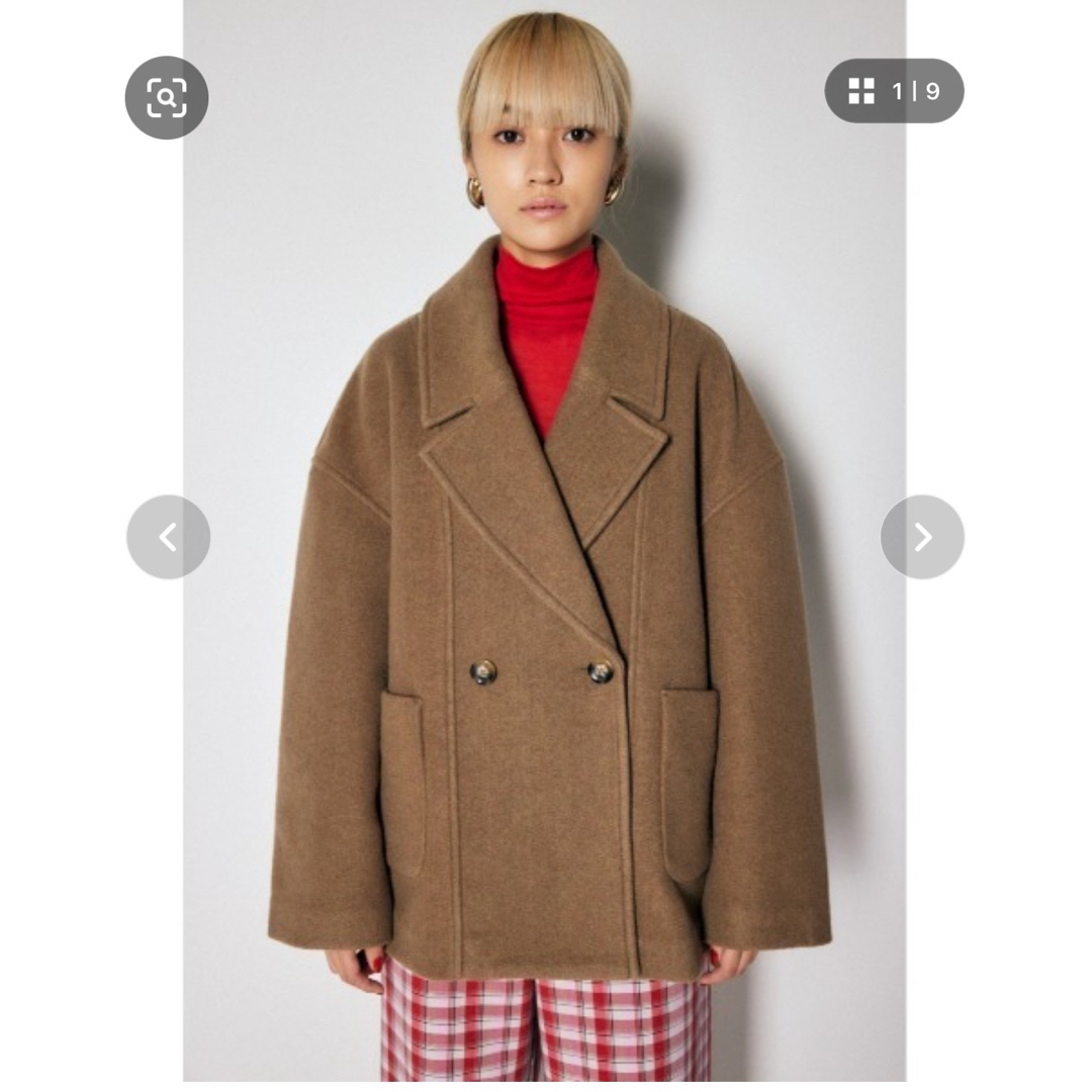 moussy(マウジー)のmoussy マウジー　コート レディースのジャケット/アウター(ピーコート)の商品写真