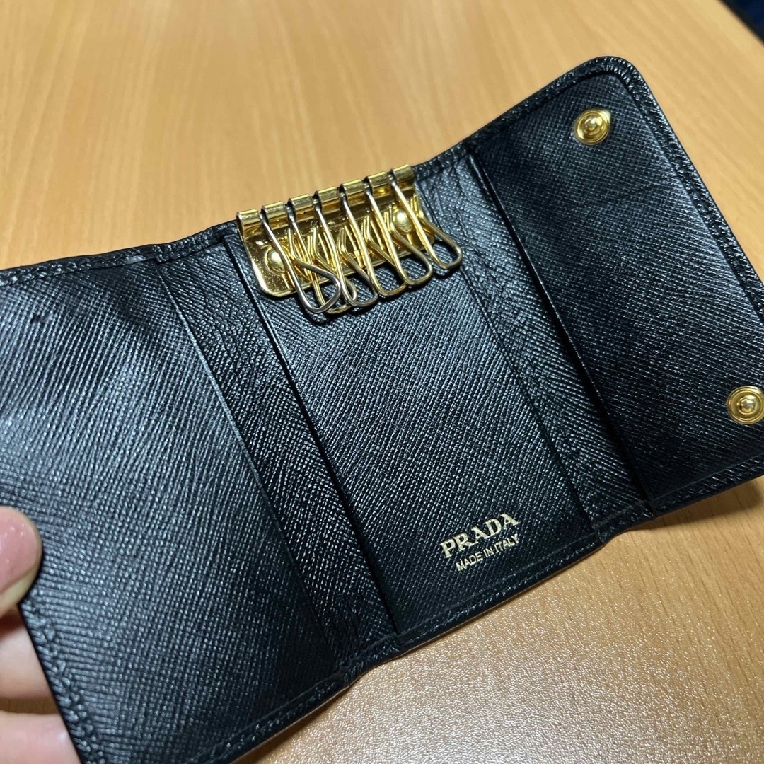 PRADA - 正規品 プラダ リボンキーケース 6連ブラックの通販 by F&M