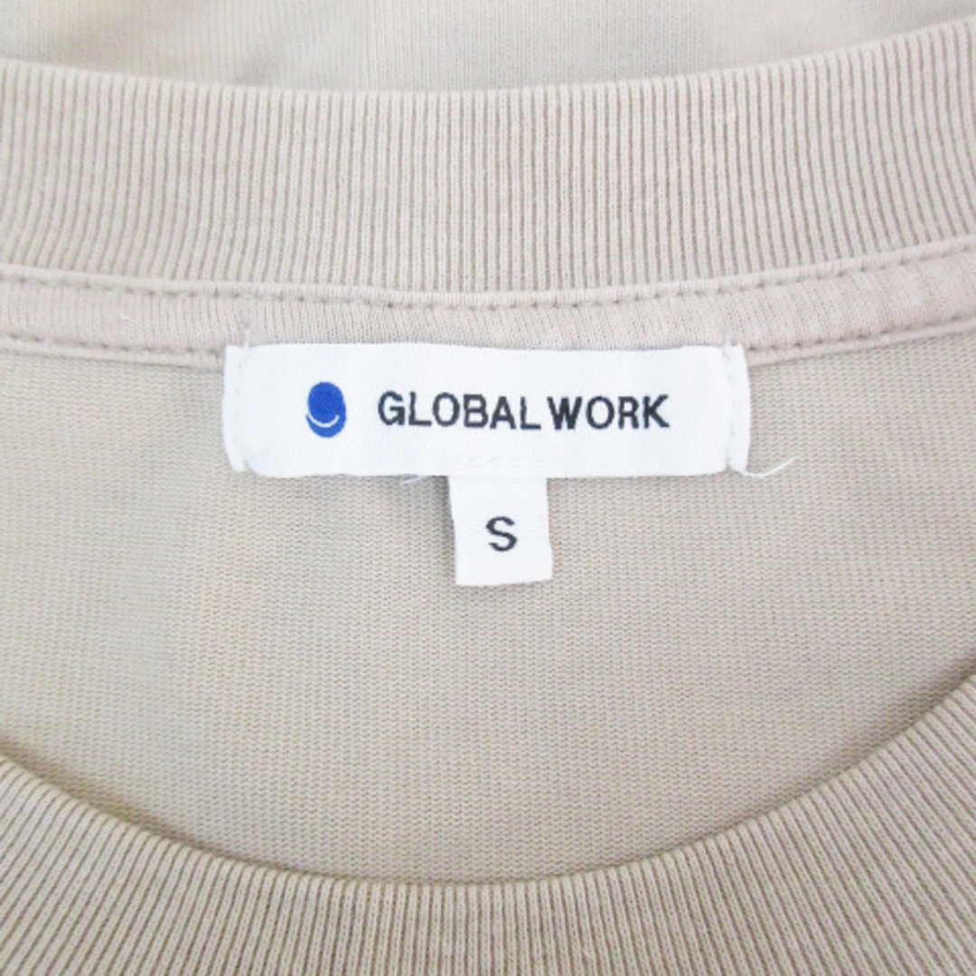 GLOBAL WORK(グローバルワーク)のグローバルワーク Tシャツ カットソー 半袖 クルーネック S ベージュ メンズのトップス(Tシャツ/カットソー(半袖/袖なし))の商品写真