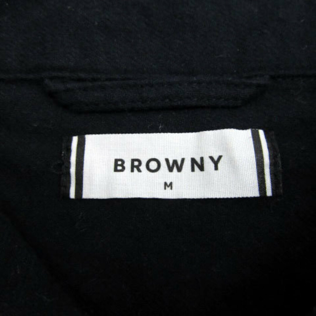 BROWNY(ブラウニー)のブラウニー BROWNY カジュアルシャツ 長袖 M ネイビー 紺 メンズのトップス(シャツ)の商品写真