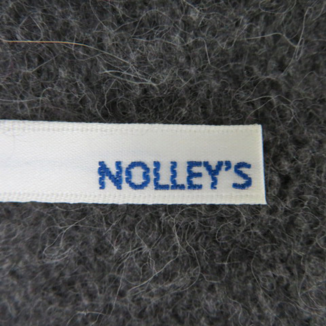 NOLLEY'S(ノーリーズ)のノーリーズ ニット セーター 長袖 Vネック 無地 ウール 38 ダークグレー レディースのトップス(ニット/セーター)の商品写真
