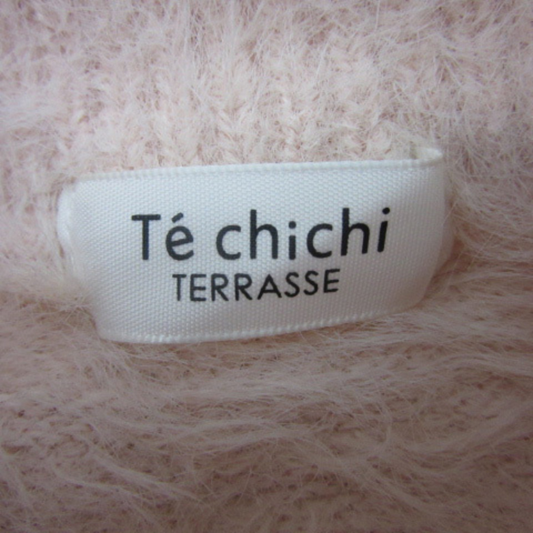 Techichi(テチチ)のテチチ ニット セーター 長袖 ハイネック オーバーサイズ M ピンク ■MO レディースのトップス(ニット/セーター)の商品写真