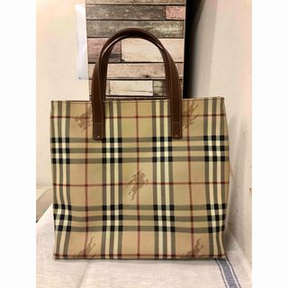 バーバリー(BURBERRY)のバーバリーロンドンで購入‼️ PVCレザートートバッグ(トートバッグ)