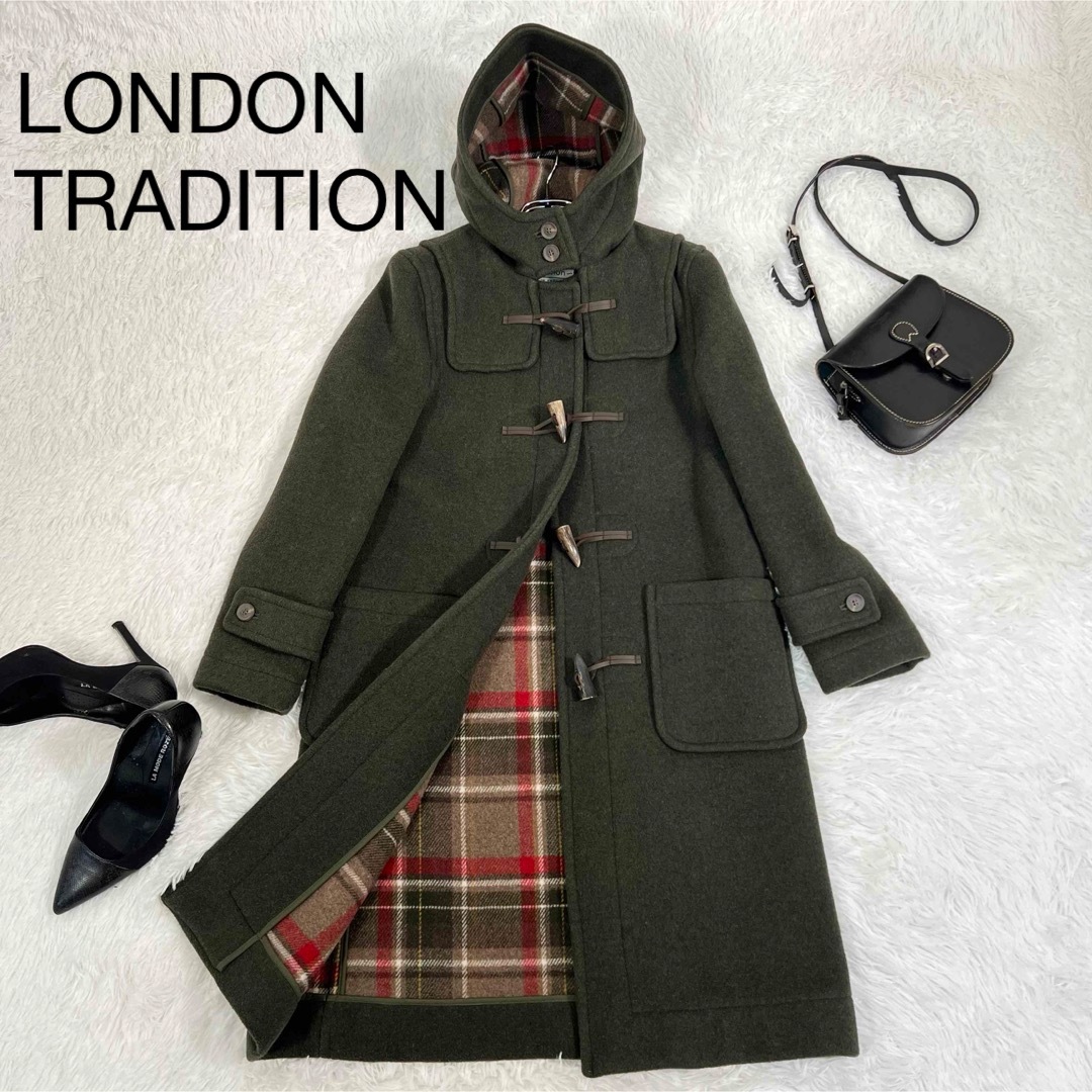 激安売上 美品❤️LONDON TRADITION ダッフルコート ロング カーキ ...