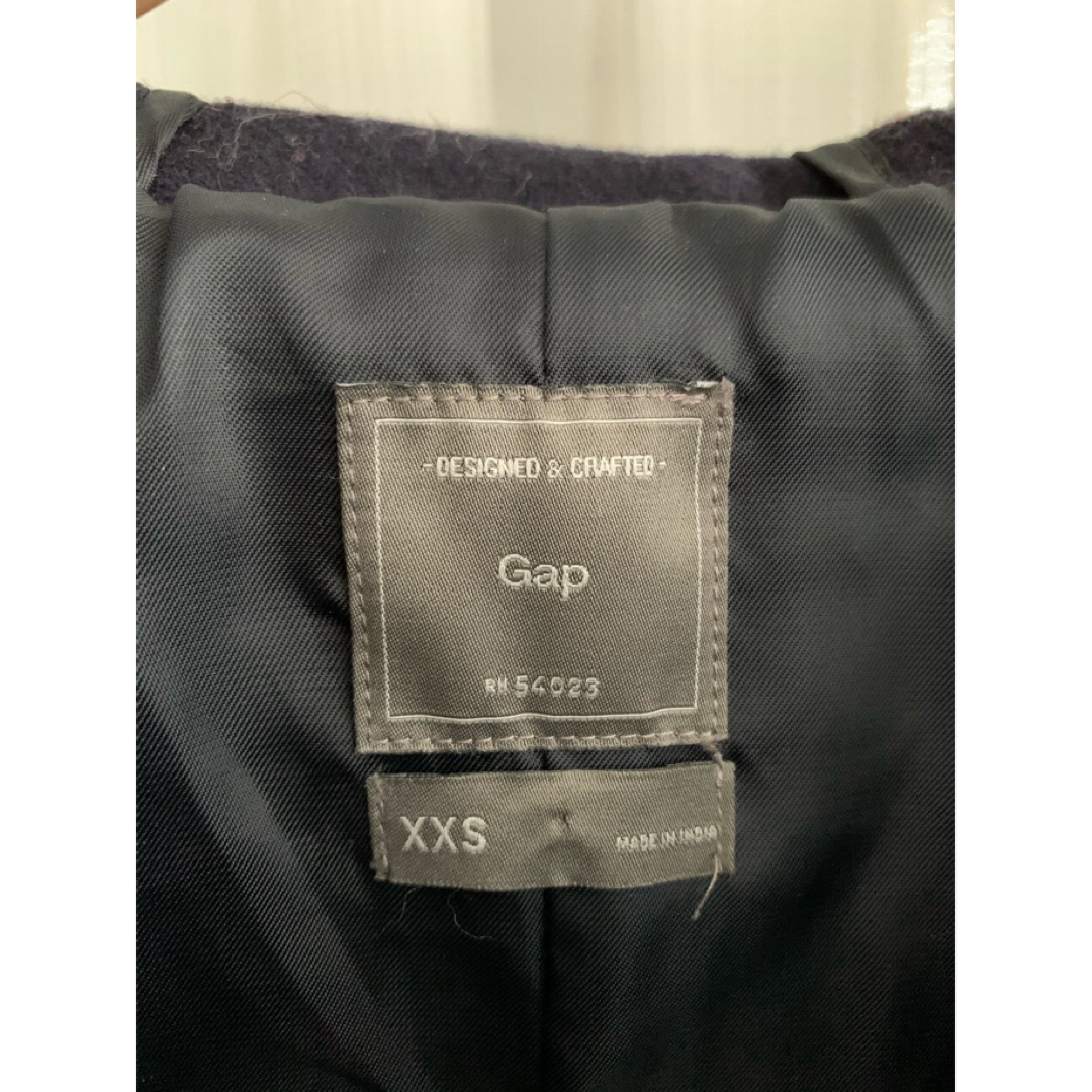 GAP(ギャップ)のGAPギャップ ネイビー ダッフルコート XXS レディースのジャケット/アウター(ダッフルコート)の商品写真