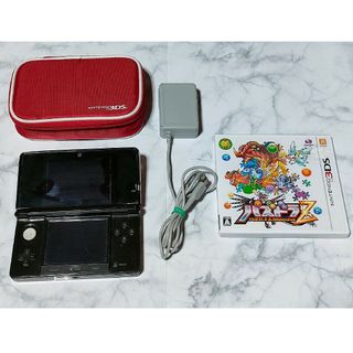 ニンテンドー3DS(ニンテンドー3DS)のすぐに遊べる　任天堂　ニンテンドー　3DS ＋　専用収納ケース　ソフト　充電器付(携帯用ゲーム機本体)