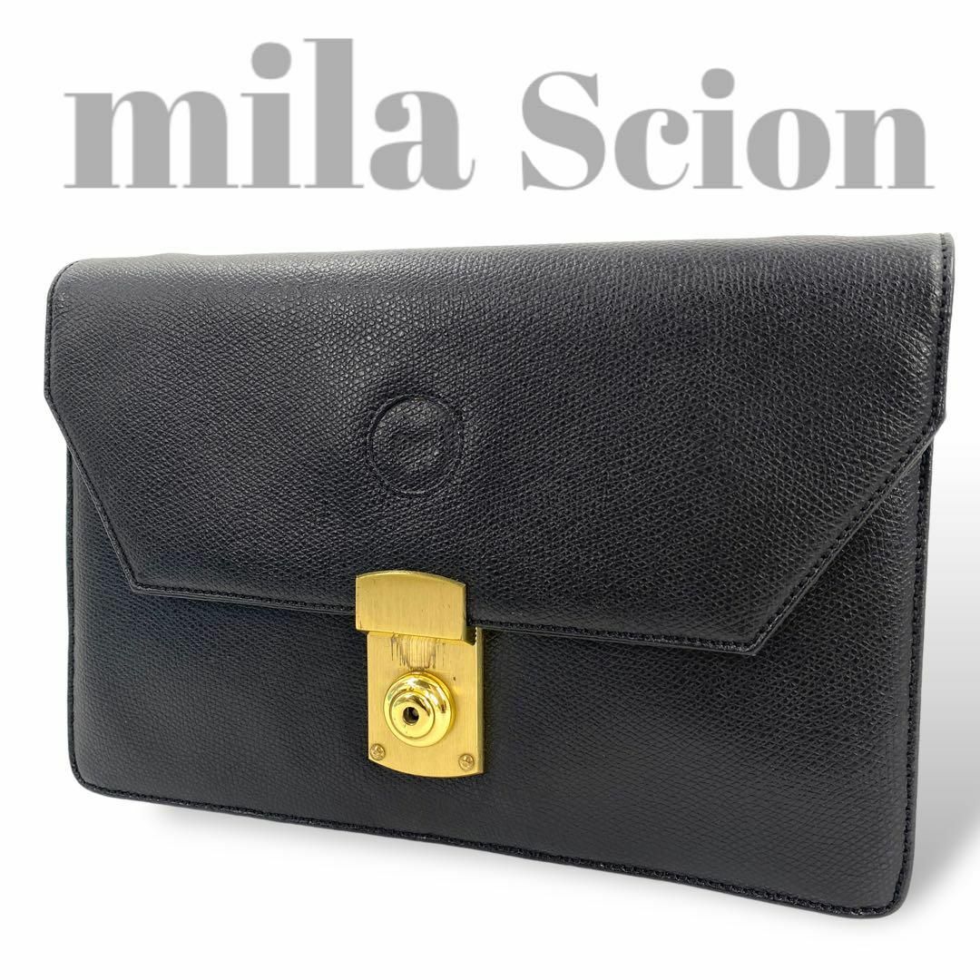 mila schon - ミラショーン クラッチ セカンドバッグ ゴールド金具