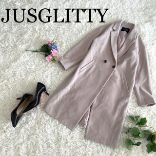 JUSGLITTY - 【美品】ジャスグリッティー ゆるチェスターコートドロップ ショルダー 