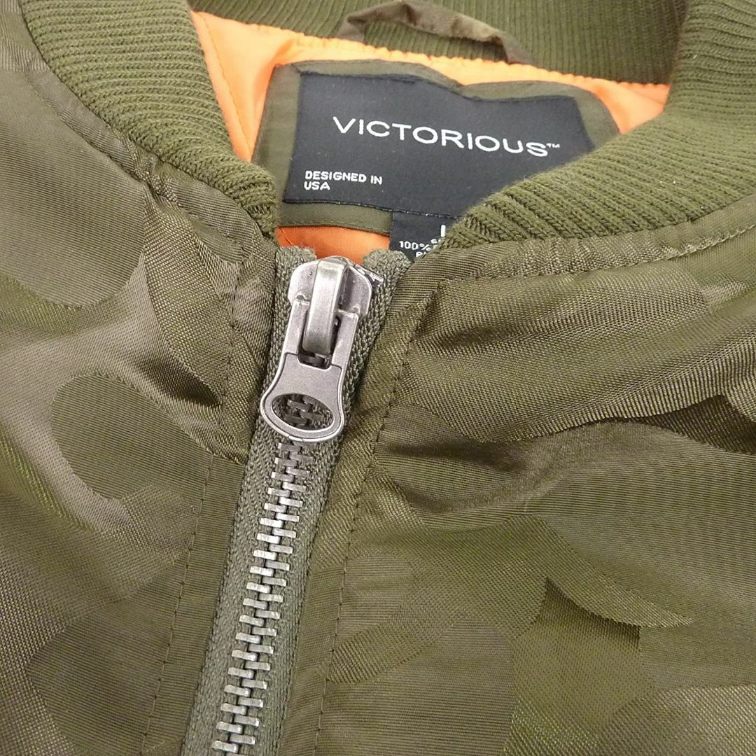 Victorious ビクトリアス MA-1 フライトジャケット オリーブ Lの通販 ...
