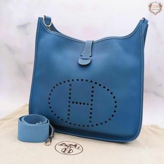 エルメス(Hermes)の✨袋対✨ エルメス エヴリン GM ブルージーン □B トリヨン ショルダー(ショルダーバッグ)