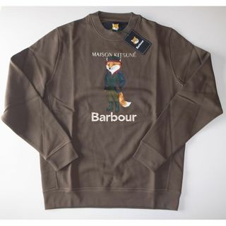 メゾンキツネ(MAISON KITSUNE')のmaison kitsune barbour スウェット sizeS(スウェット)