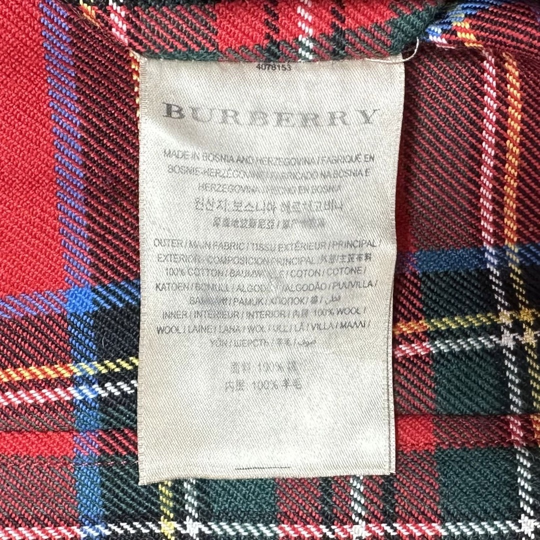 BURBERRY(バーバリー)のBURBERRY/バーバリー★リバーシブルコート★ベージュ★タータンチェック★M レディースのジャケット/アウター(ロングコート)の商品写真