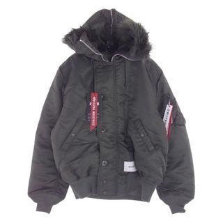 ダブルタップス(W)taps)のWTAPS ダブルタップス ジャケット TA0690-9019 × ALPHA INDUSTRIES アルファインダストリーズ N-2B ミリタリー フライト ジャケット モスグリーン系 S【新古品】【未使用】【中古】(その他)