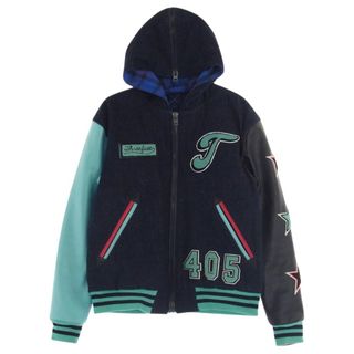 スリーフェイス THREE FACE ジャケット STADIUM JUMPER 2019 袖カウレザー切替 デニム スタジアムジャンパー スタジャン ジャケット マルチカラー系 S【中古】(その他)