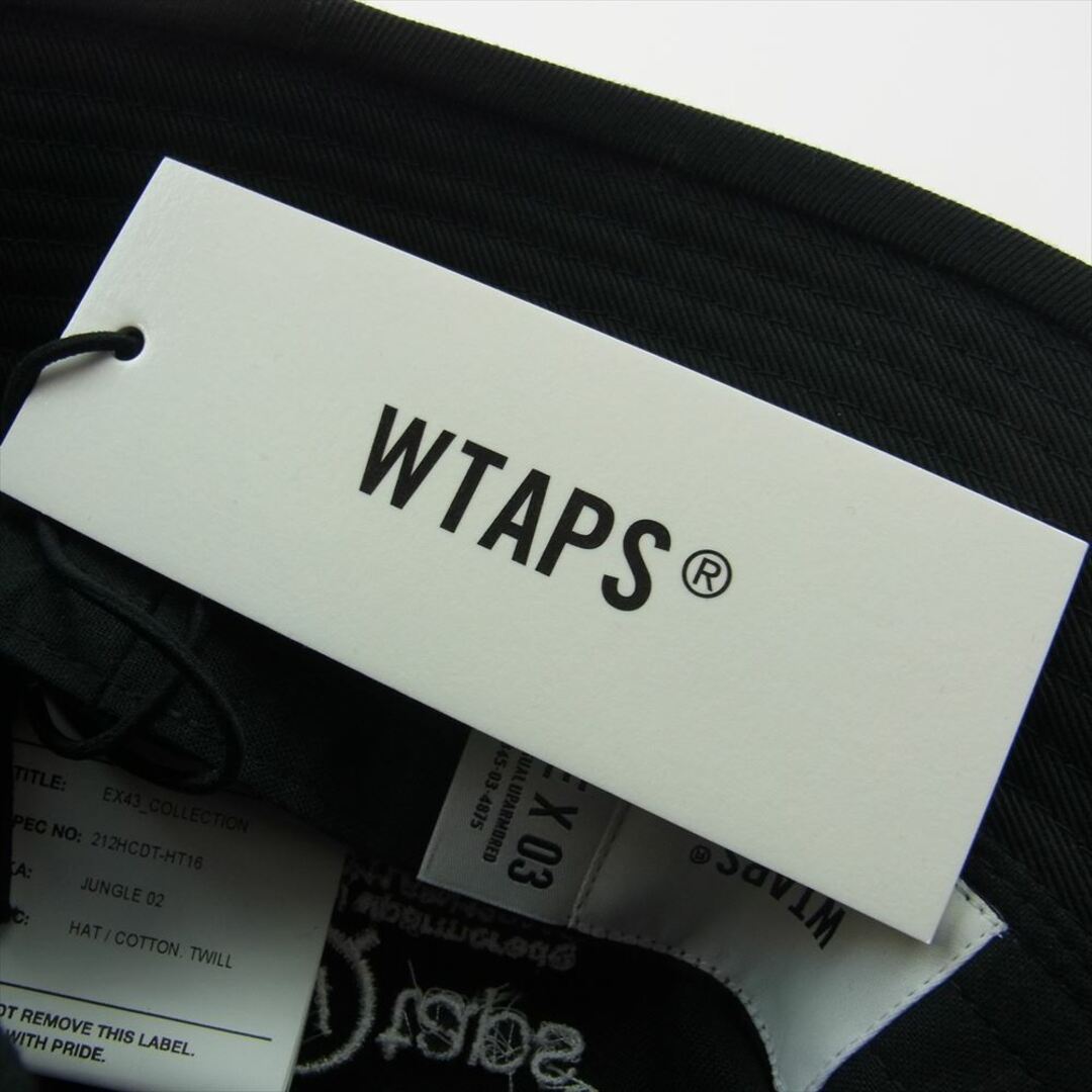 W)taps(ダブルタップス)のWTAPS ダブルタップス 帽子 21AW 212HCDT-HT16 JUNGLE 02 HAT ジャングル ハット ブラック  ブラック系【美品】【中古】 メンズの帽子(その他)の商品写真