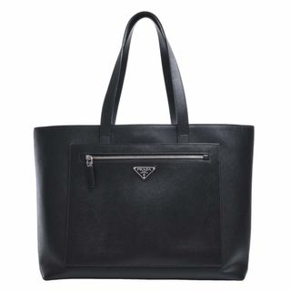 o-28-3 プラダ　PRADA レザー2way トートバッグ　ロゴプレート美品