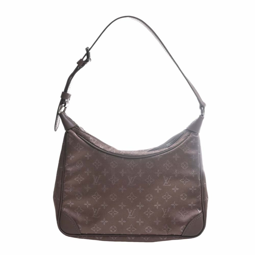 ショルダーバッグLOUIS VUITTON ルイヴィトン モノグラム サテン リトルブローニュ ハンドバッグ M92143 ブラウン by