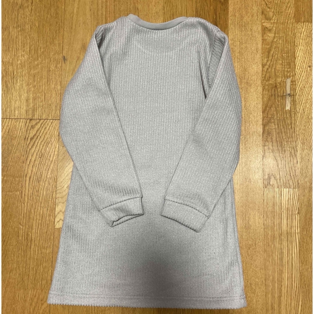 西松屋(ニシマツヤ)の裏起毛　ワンピース　130 キッズ/ベビー/マタニティのキッズ服女の子用(90cm~)(ワンピース)の商品写真