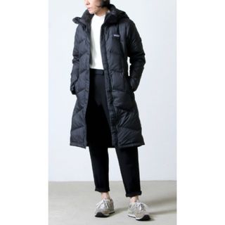 【2WAY】美品 パタゴニアPatagonia ダウンロングコート ブラック S