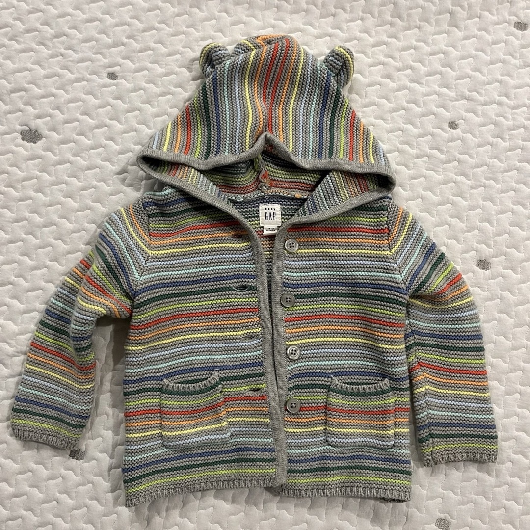 babyGAP(ベビーギャップ)のbaby  GAP  カーディガン　パーカー　12-18monthe（80cm） キッズ/ベビー/マタニティのベビー服(~85cm)(ジャケット/コート)の商品写真