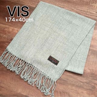 ヴィス(ViS)の【超美品】ViS ビス マフラー ストール グレー シンプル(マフラー/ショール)