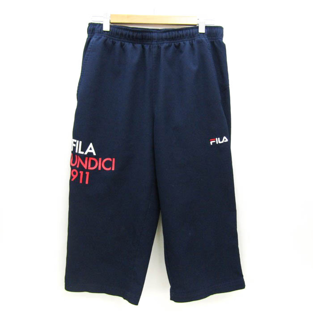 FILA(フィラ)のフィラ クロップドパンツ ハーフパンツ スポーツウエア メンズ Lサイズ ネイビー FILA メンズのパンツ(その他)の商品写真