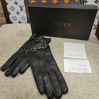 Gucci - 【本物保証】 超美品 グッチ GUCCI シェリーライン 手袋