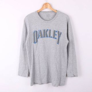 オークリー(Oakley)のオークリー 長袖Tシャツ ロゴT レギュラーフィット スポーツウエア メンズ Sサイズ グレー OAKLEY(Tシャツ/カットソー(七分/長袖))