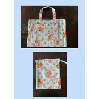 女の子用　通園・通学　バッグ・巾着２点セット